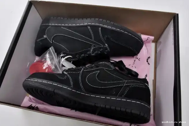 80% Off Sale Air Jordan 1 OG Scott x Phantom Black DM7866-001 Travis Low 0523